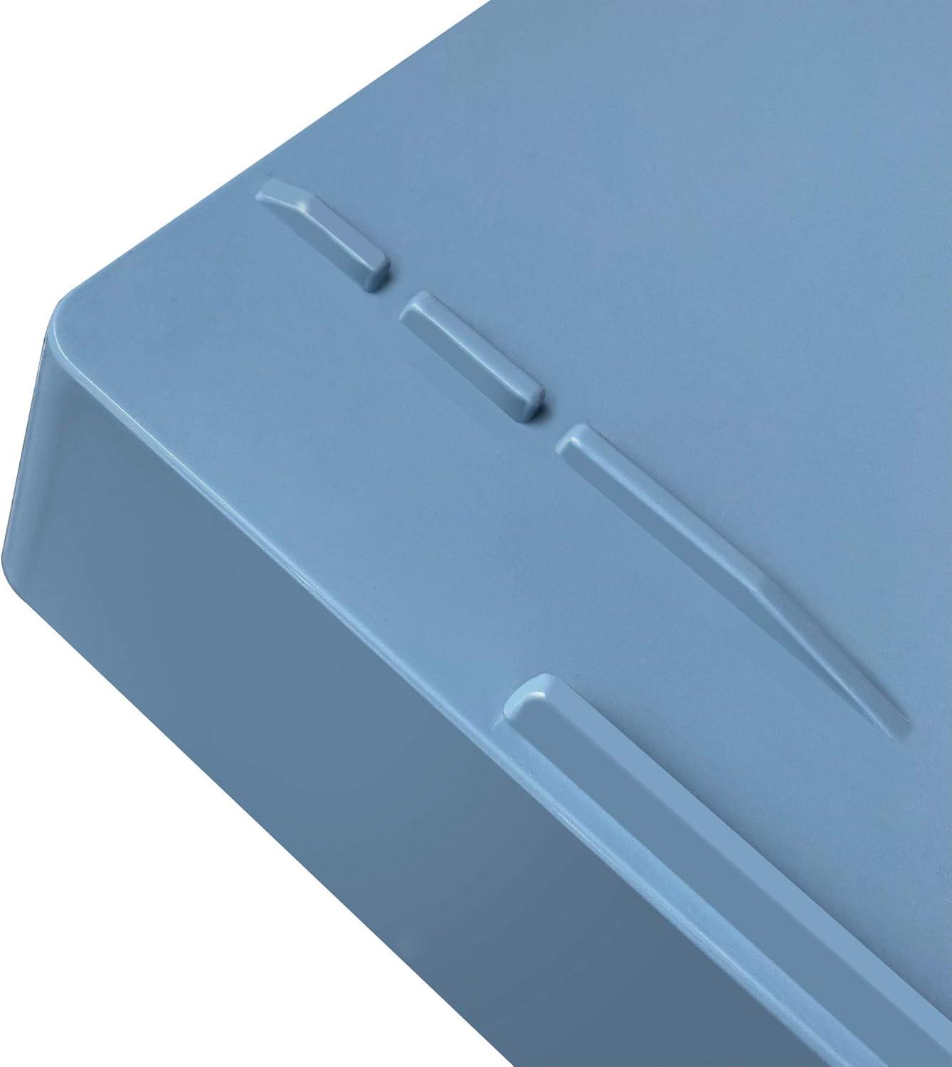 imageAcrimet Stackable Letter Tray Front Load Letter Size Plastic Solid Blue Color 1 Unit14 x 98 x 17