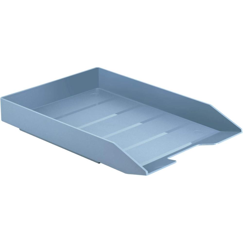 imageAcrimet Stackable Letter Tray Front Load Letter Size Plastic Solid Blue Color 1 Unit14 x 98 x 17