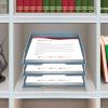 Acrimet Stackable Letter Tray Front Load, Letter Size, Plastic, Solid Blue Color, 1 Unit(14″ x 9.8″ x 1.7″)