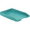 Acrimet Stackable Letter Tray Front Load, Letter Size, Plastic, Solid Green Color, 1 Unit
