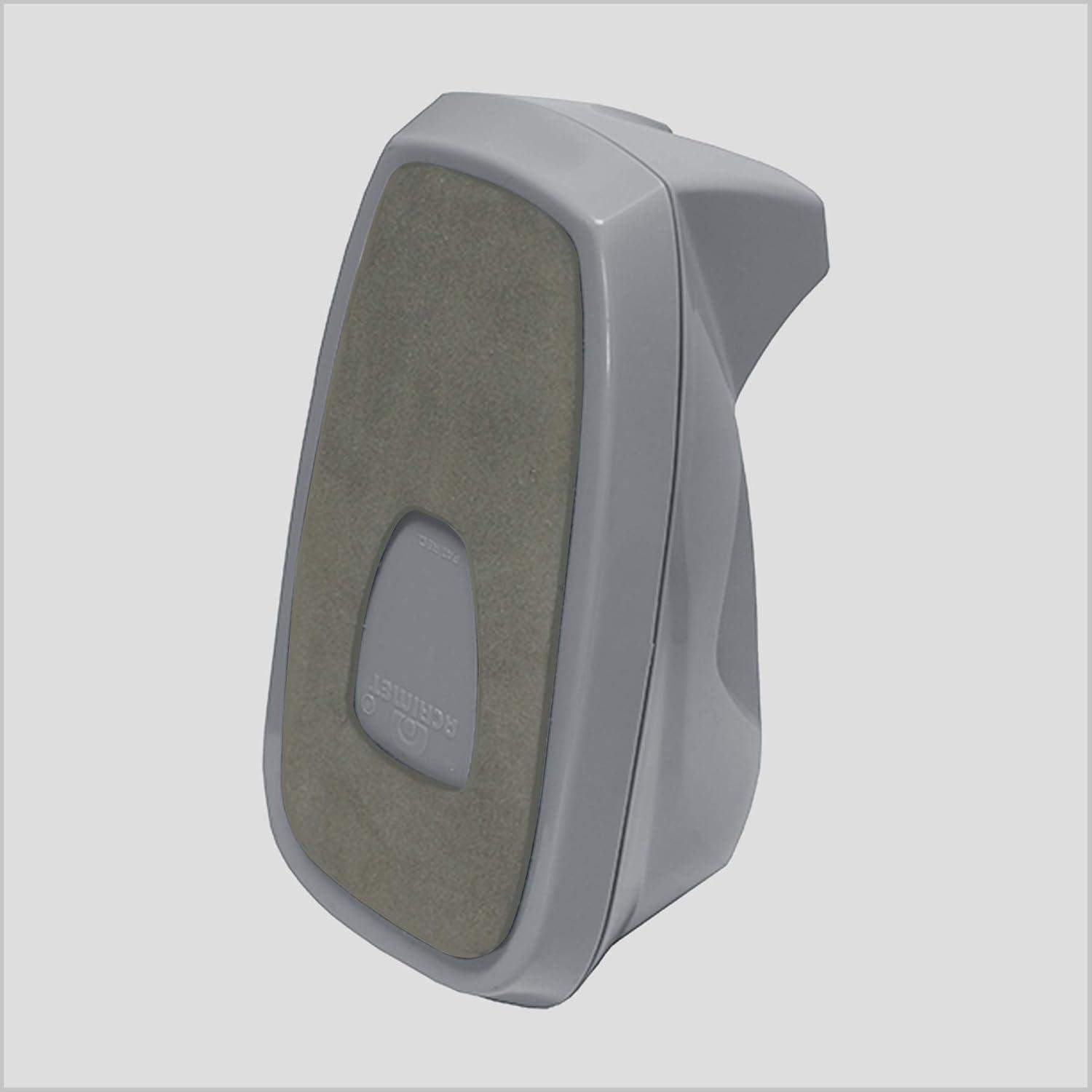 imageAcrimet Premium Desktop Tape Dispenser Jumbo Plastic NonSkid Base Heavy Duty Platinum Silver Color Pack of 2Grande Pack of 2