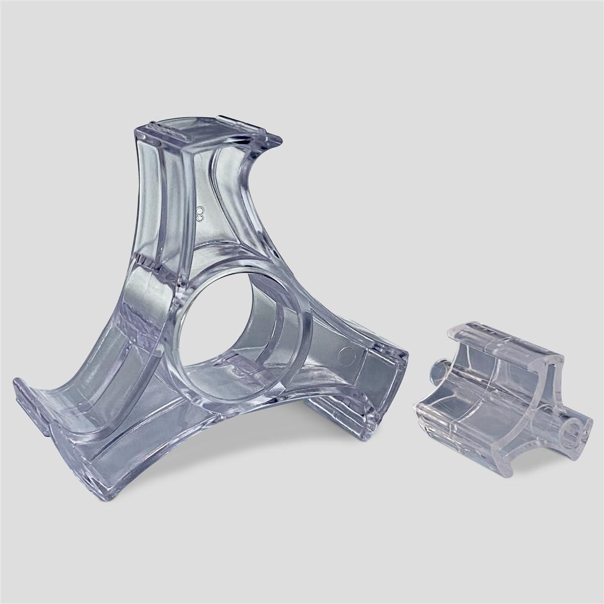 imageAcrimet Premium Desktop Tape Dispenser Jumbo Plastic NonSkid Base Heavy Duty Platinum Silver Color Pack of 2Grande Pack of 2