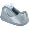 Acrimet Premium Desktop Tape Dispenser Jumbo, Plastic, Non-Skid Base (Heavy Duty) (Platinum Silver Color) (Pack of 2)(Grande (Pack of 2))