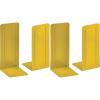 Acrimet Metal Bookends, Jumbo Size 9″ H x 4″ W x 4-1/2″ D, Non-Skid Book Stand for Shelves, Heavy Duty Book Stopper, Yellow, 1 Pair (Pack of 2)(9″ H x 4″ W x 4.5″ D (Pack of 2))