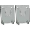 Acrimet Pocket File Holder Vertical Design Brochure Display (for Wall Mount or Countertop Use) (Removable Supports Included) (Letter Size) (Smoke Color) (Pack of 2)(Letter (Pack of 2))