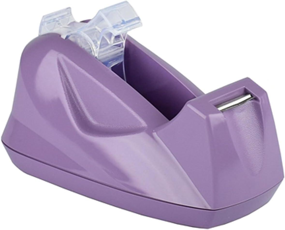 imageAcrimet Premium Desktop Tape Dispenser Jumbo Plastic NonSkid Base Heavy Duty Purple Color Pack of 2grande