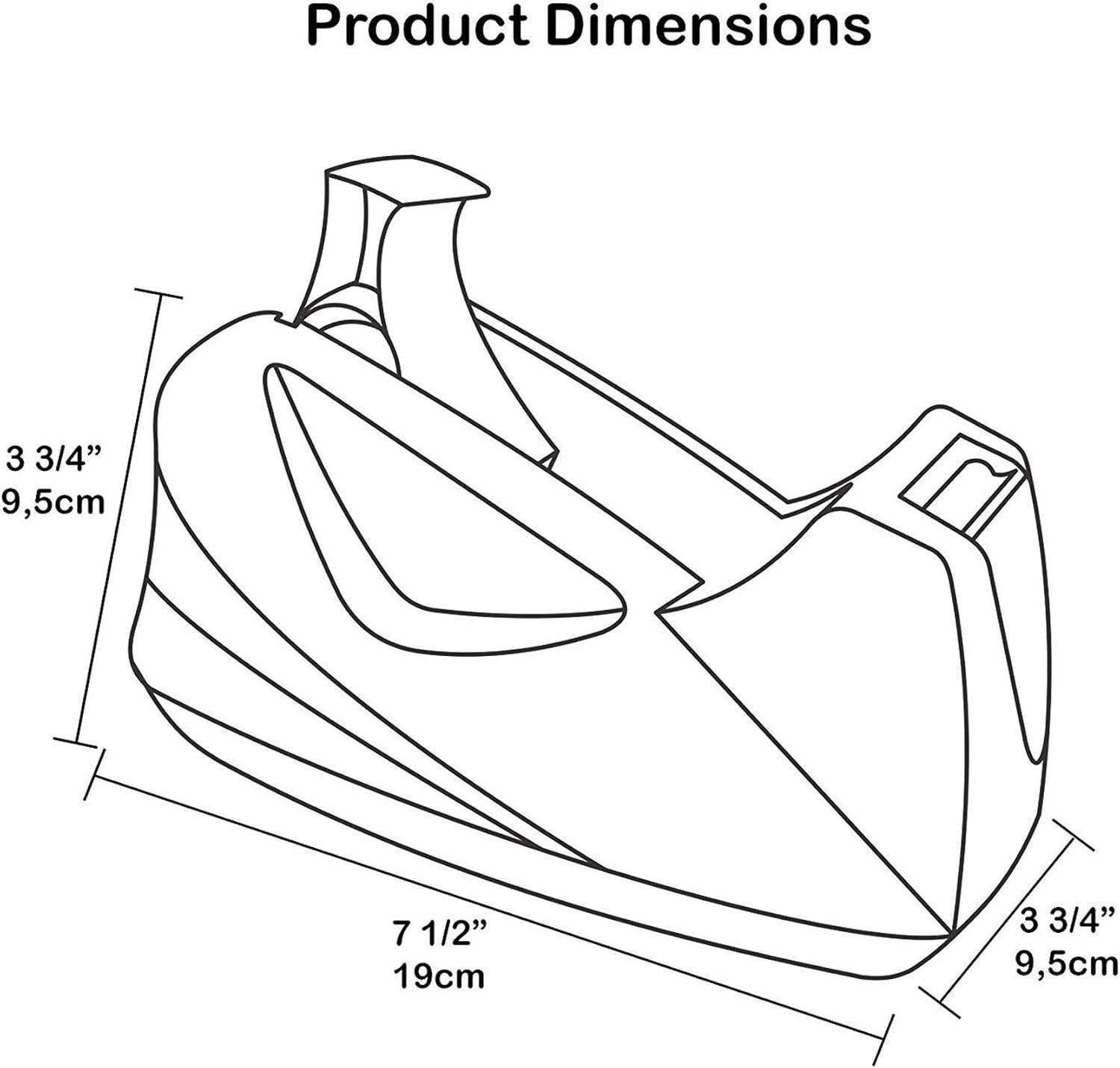 imageAcrimet Premium Desktop Tape Dispenser Jumbo Plastic NonSkid Base Heavy Duty Purple Color Pack of 2grande Pack of 2