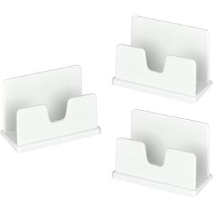 Acrimet Business Card Holder (3 Pack) (White Color)