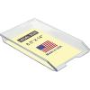 Acrimet Legal Size Paper Tray, Made in USA, Plastic Desk File Organizer, Front-Load Document Tray for Office, Home and School, Clear Crystal