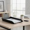 Acrimet Legal Size Paper Tray, Made in USA, Plastic Desk File Organizer, Front-Load Document Tray for Office, Home and School, Black