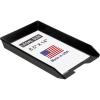 Acrimet Legal Size Paper Tray, Made in USA, Plastic Desk File Organizer, Front-Load Document Tray for Office, Home and School, Black